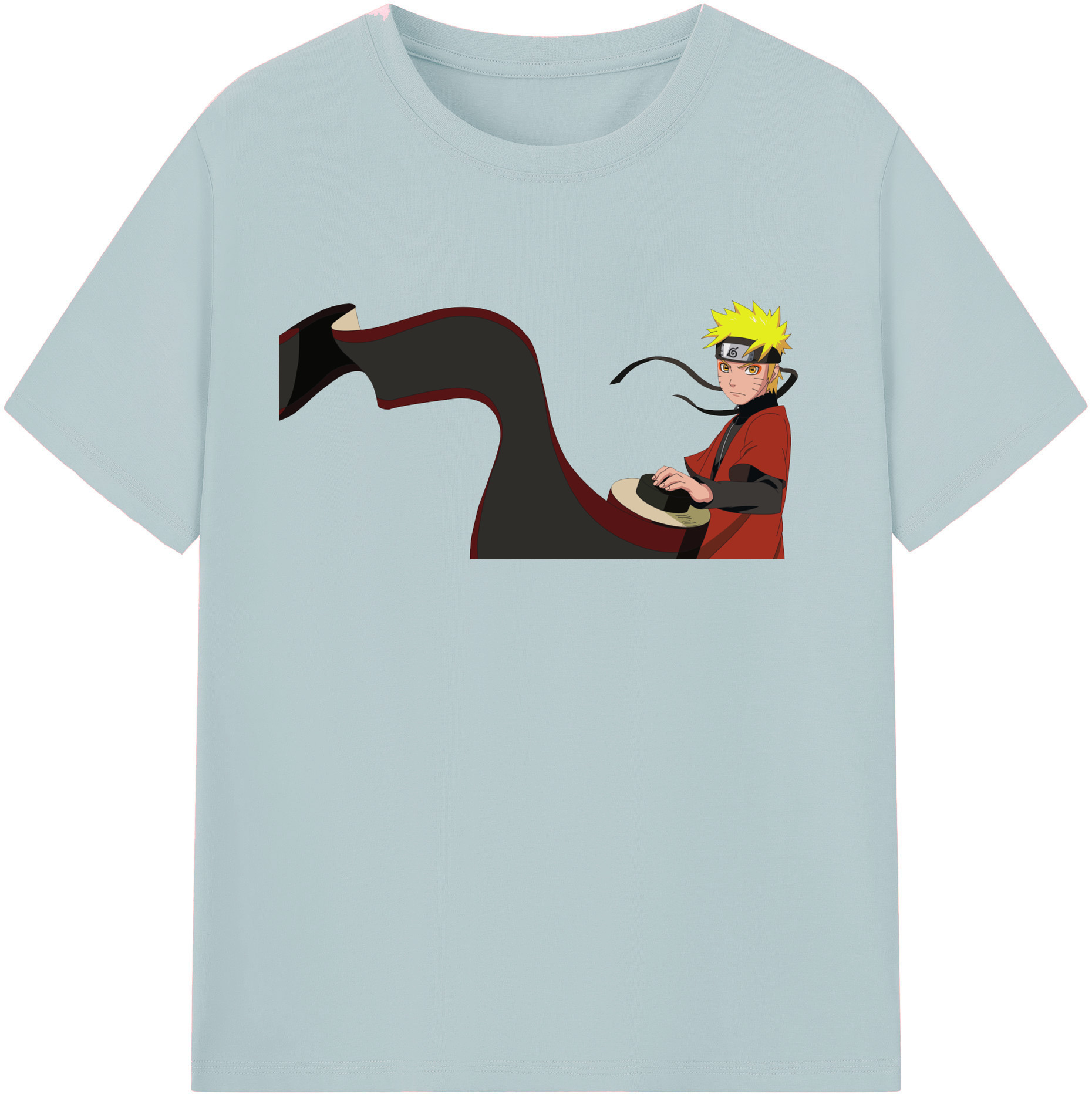 （画像用） NARUTO -ナルト- うずまき ナルト Uzumaki Naruto 綿100％半袖Tシャツ（フロントプリント）